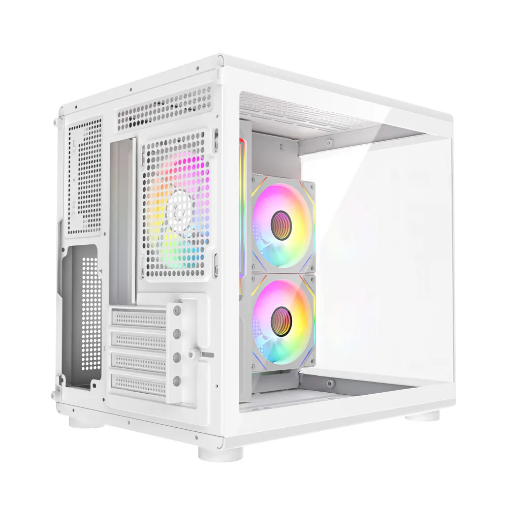 Rampage CASE MINID V1 3x120mm ARGB 750W 80+ Bronze White