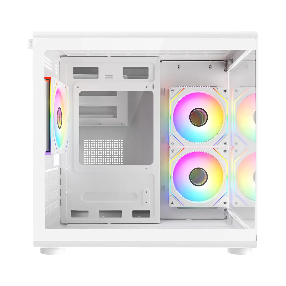 Rampage CASE MINID V1 3x120mm ARGB 750W 80+ Bronze White