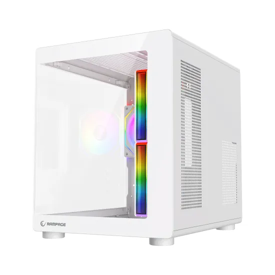 Rampage CASE MINID V1 3x120mm ARGB 750W 80+ Bronze White