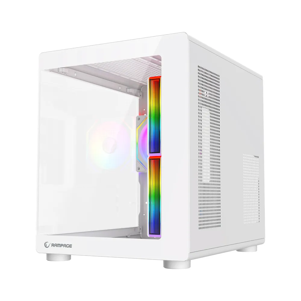 Rampage CASE MINID V1 3x120mm ARGB 750W 80+ Bronze White
