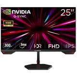Rampage Monitor 25 CRIMSON CR25R300F, 1920×1080 (FHD), IPS panel (CSOT Fast IPS), 300Hz, 0.5 ms (GtG), 1000:1, 300 cd/m², FreeSy