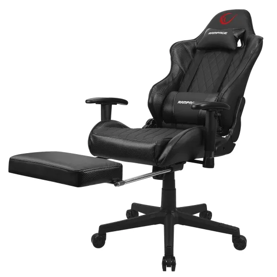 Rampage Gaming stolica KL-R71 EMPIRE with Footrest Crna