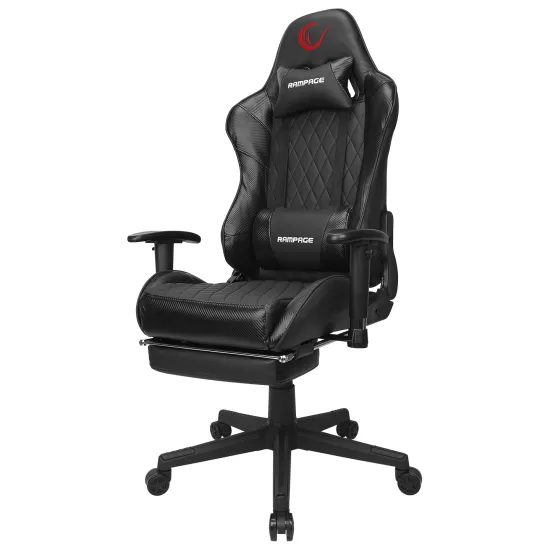 Rampage Gaming stolica KL-R71 EMPIRE with Footrest Crna