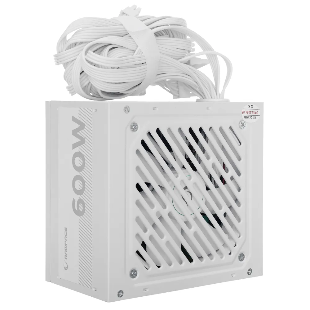 Rampage Napajanje RMP-600-80P 600W 80+ Bronze Active PFC White