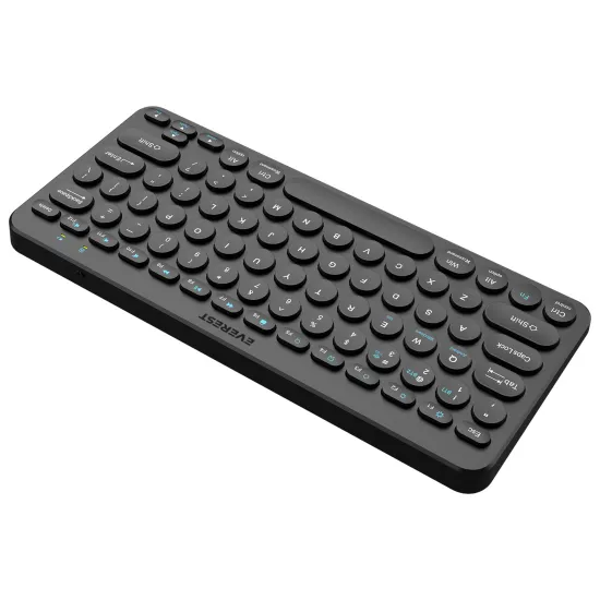 Everest Tastatura KB-BT16 Black 2.4G+BT1+BT2 US Layout