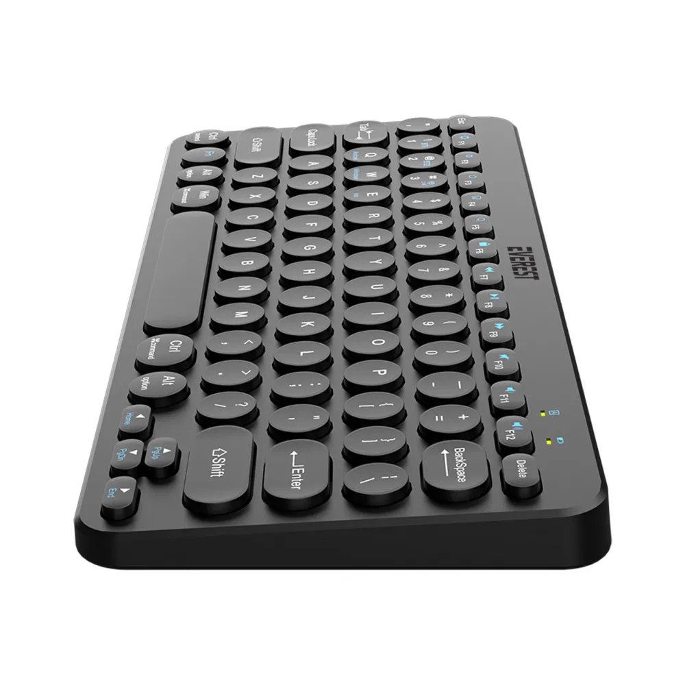 Everest Tastatura KB-BT16 Black 2.4G+BT1+BT2 US Layout