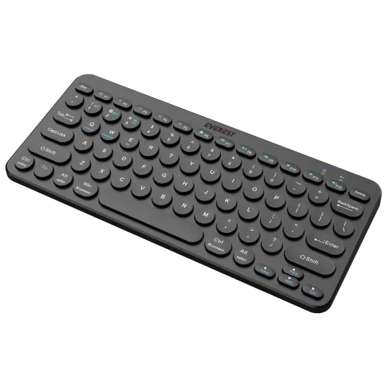 Everest Tastatura KB-BT16 Black 2.4G+BT1+BT2 US Layout