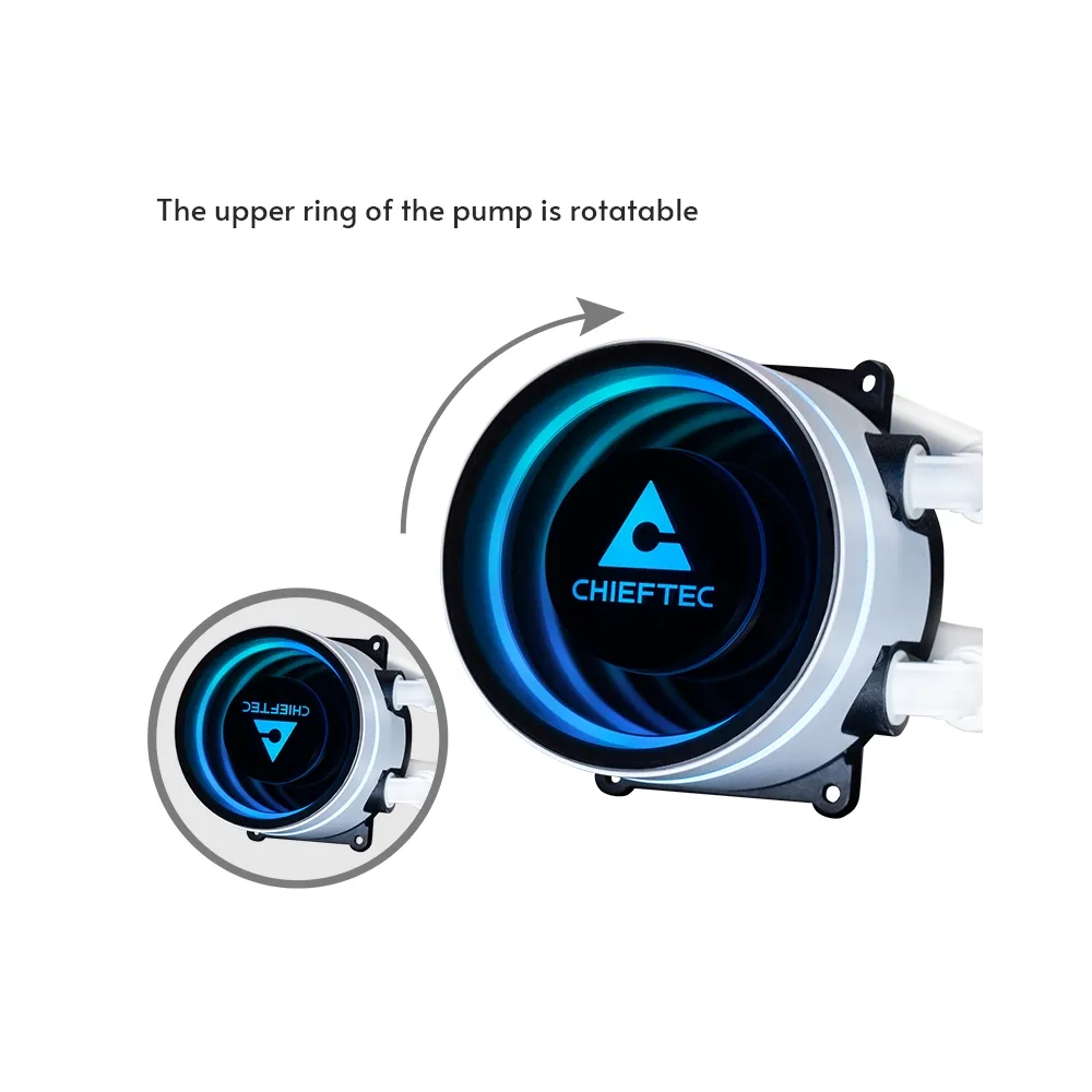 Chieftec CPU Cooler Iceberg White 360 ARGB (1851, 1700, 1200, AM5, AM4)