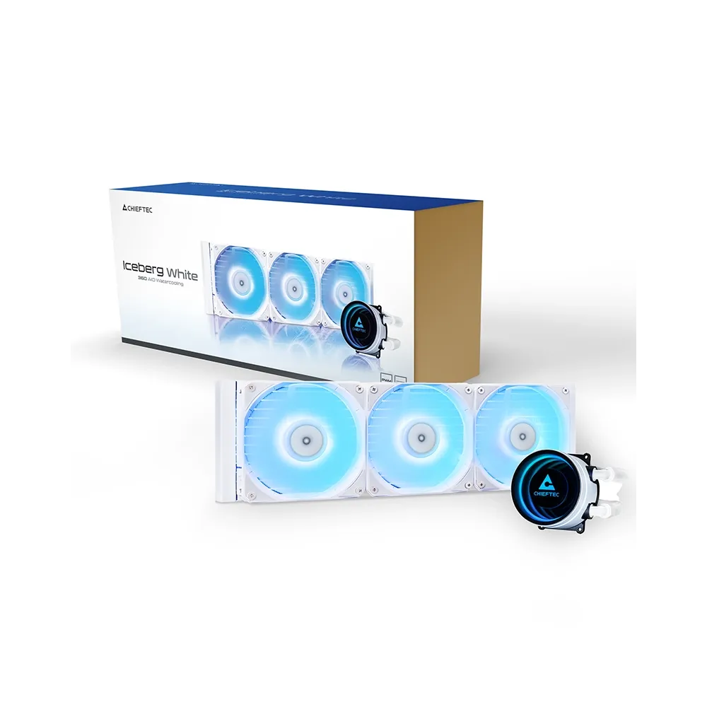 Chieftec CPU Cooler Iceberg White 360 ARGB (1851, 1700, 1200, AM5, AM4)