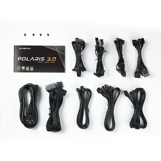 Chieftec Napajanje PPS-1250FC-A3 POLARIS 3.0 SERIES 1250W Full Modular 80+ Gold GEN5