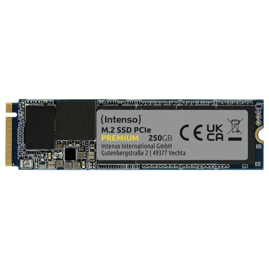 Intenso SSD 250GB m.2 Premium NVMe (r/w: 2010/1100 MBs)
