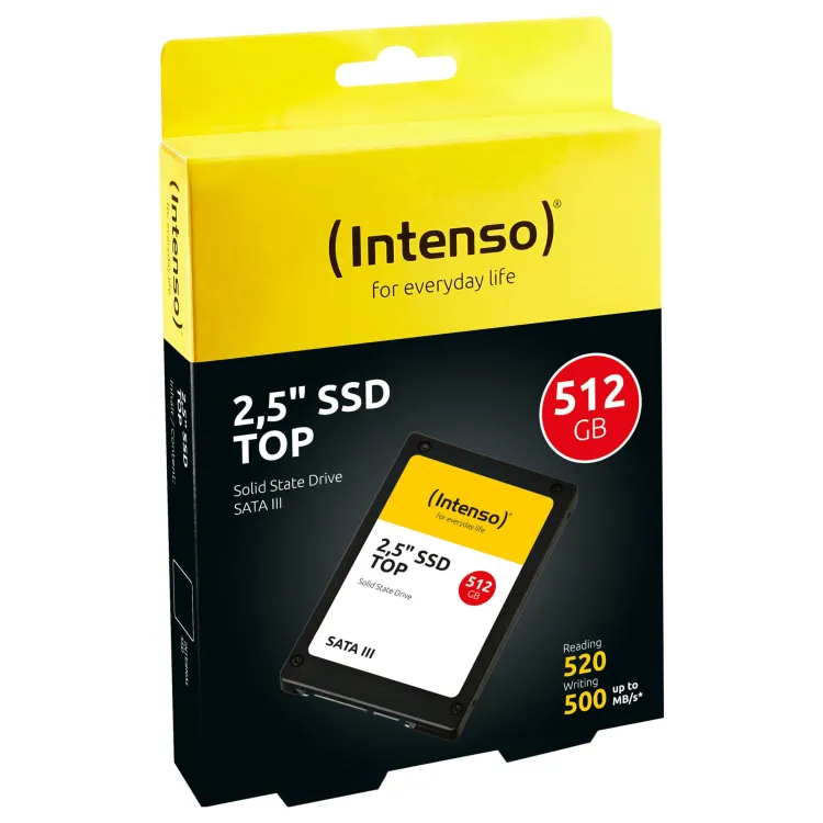 Intenso SSD 512GB 2.5 Top Performance (r/w: 550/500 MBs)