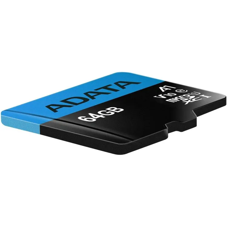 ADATA Premier Micro SD kartica 64GB + adapter UHS-I Class 10 AUSDX64GUICL10A1-RA1