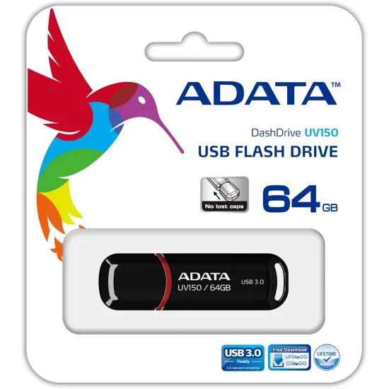 ADATA USB Flash Drive 3.2 64GB crni