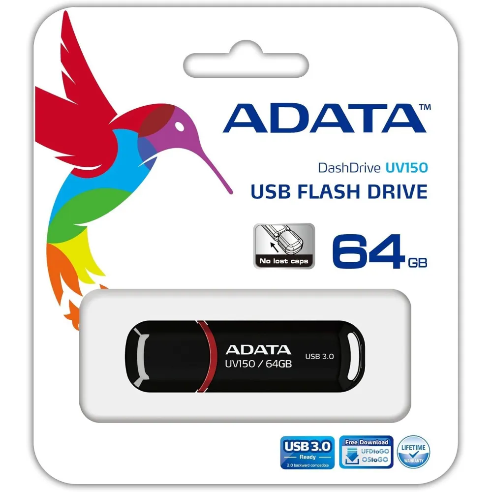 ADATA USB Flash Drive 3.2 64GB crni