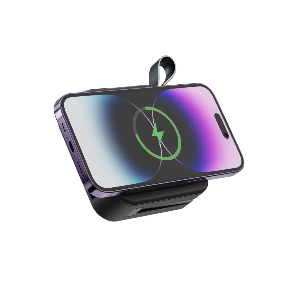 Swissten Powerbank All-In-One Pro with Exchangeable Plugs (US, EU, UK) 10000 mAh 20w - Black