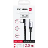 Swissten Kabl Arcade Gaming Type-C To Type-C 100W USB 2m - Black