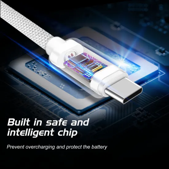 Swissten Data kabl Textile USB / USB-C 1.2m Silver