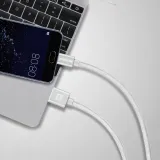 Swissten Data kabl Textile USB / USB-C 1.2m Silver