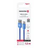 Swissten Data kabl Textile USB / USB-C 1.2m Blue