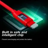 Swissten Data kabl Textile USB / USB-C 2m Red