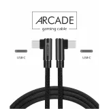 Swissten Kabl Arcade Gaming Type-C To Type-C 100W USB 1.2m - Black