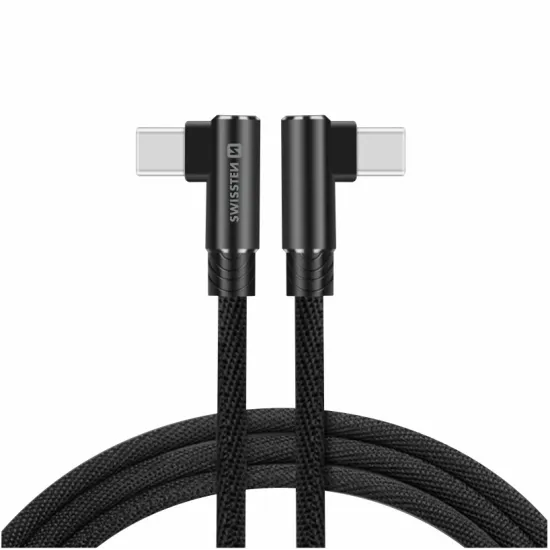Swissten Kabl Arcade Gaming Type-C To Type-C 100W USB 1.2m - Black