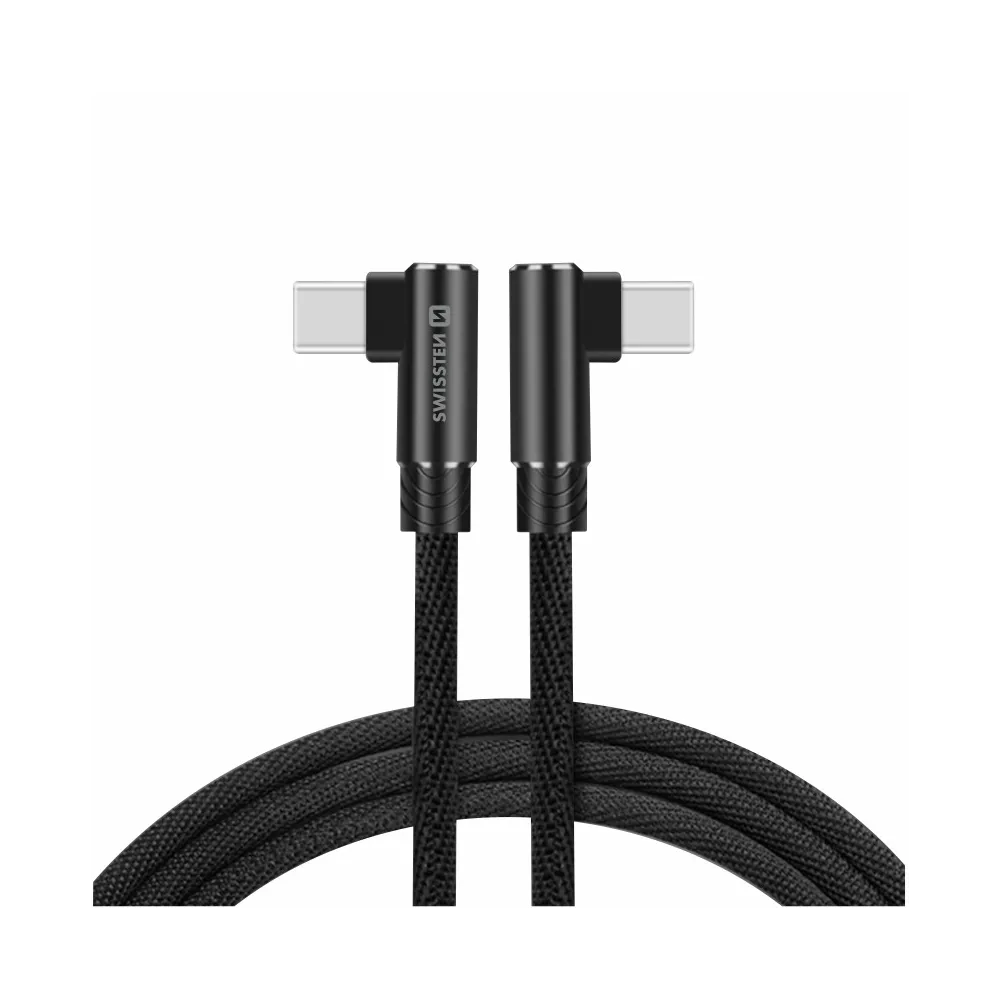 Swissten Kabl Arcade Gaming Type-C To Type-C 100W USB 1.2m - Black