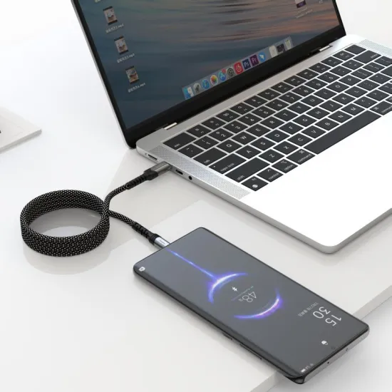 Swissten Data kabl Magnetic Self-Winding USB-C To USB-C - 1m
