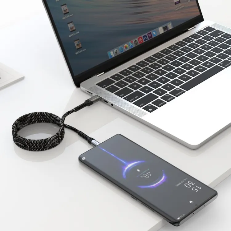 Swissten Data kabl Magnetic Self-Winding USB-C To USB-C - 1m