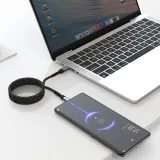 Swissten Data kabl Magnetic Self-Winding USB-C To USB-C - 1m