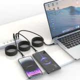 Swissten Data kabl Magnetic Self-Winding USB-C To USB-C - 1m