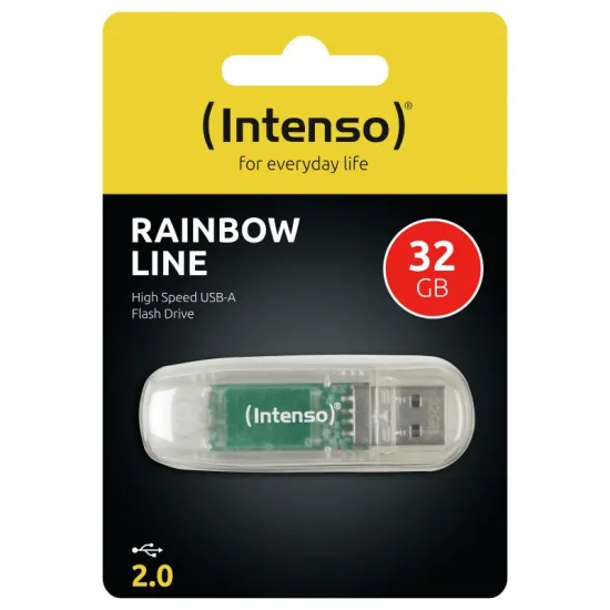 Intenso USB Flash Drive 32GB USB 2.0 Transparent
