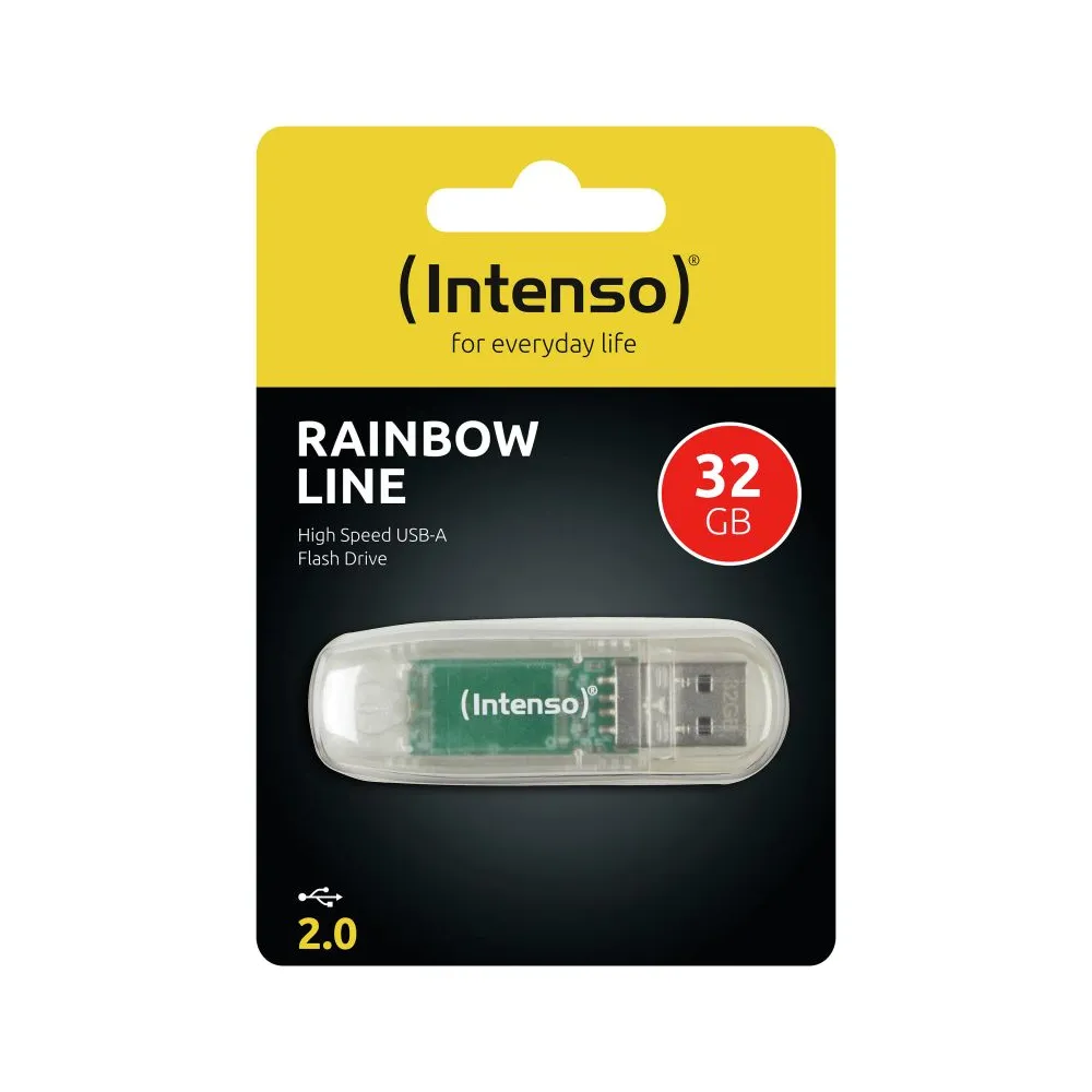 Intenso USB Flash Drive 32GB USB 2.0 Transparent