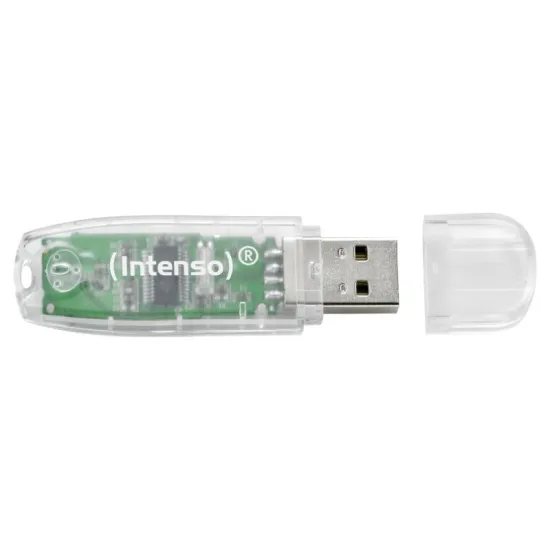 Intenso USB Flash Drive 32GB USB 2.0 Transparent