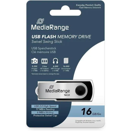 USB Flash Drive 16GB USB 2.0 MR910