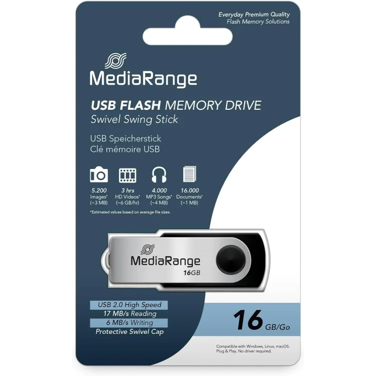USB Flash Drive 16GB USB 2.0 MR910