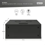 Digitus 4U network rack, 19 , wall, 540x400