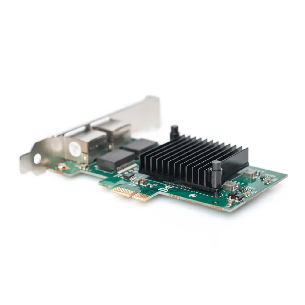 Digitus Mrežna kartica PCIe, 2x Gigabit Ethernet (1Gbps), PCI-Express x1, RJ-45, low-profile bracket, internal