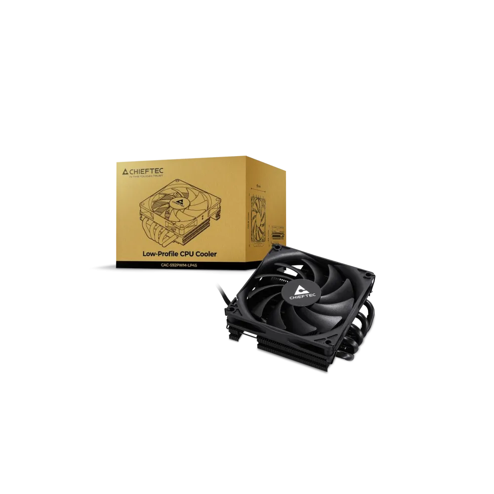 Chieftec CPU Cooler CAC-S92PWM-LP45 Low Profile (1851, 1700, 1200, AM5, AM4)