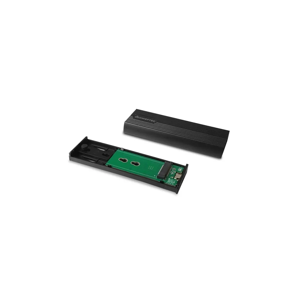 Chieftec Eksterno kuciste za m.2 SSD (NVME + SATA) USB 3.2 Type-C