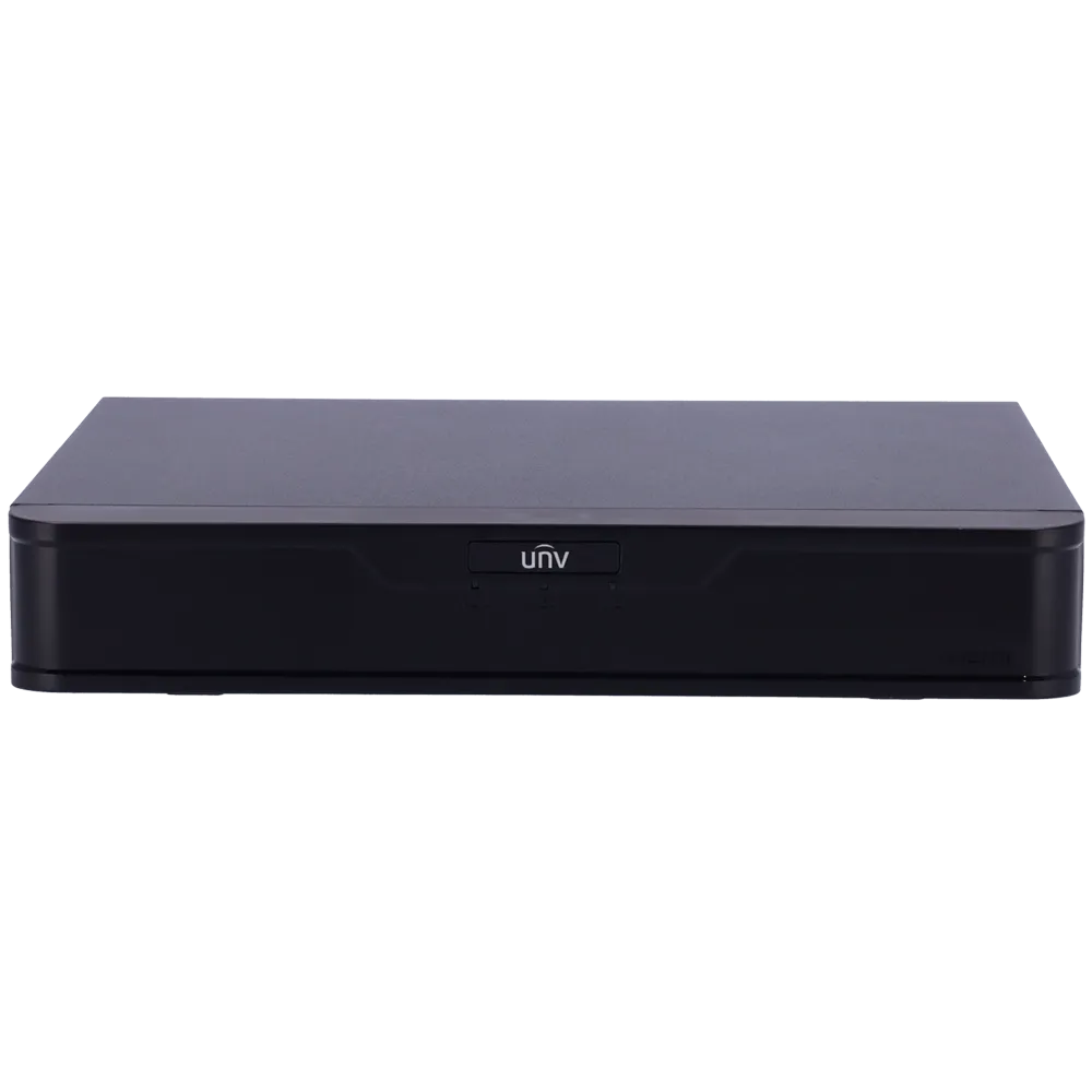 Uniview NVR 8 kanala NVR301-08B-P8-IQ, 1080P, 30FPS, do 12MP, HDMI, VGA, 1 x HDD do 10TB, PoE, 52VDC