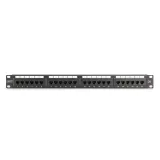Digitus Patch panel puni, unshielded 24-port, 1U, rack mount, crni