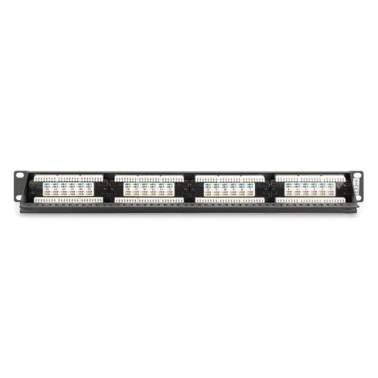 Digitus Patch panel puni, unshielded 24-port, 1U, rack mount, crni