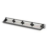 Digitus Patch panel puni, unshielded 24-port, 1U, rack mount, crni