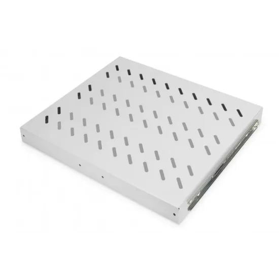 Digitus Polica na izvlacenje 483 mm (19 ), nosivost do 25 kg, 40x485x368 mm, siva