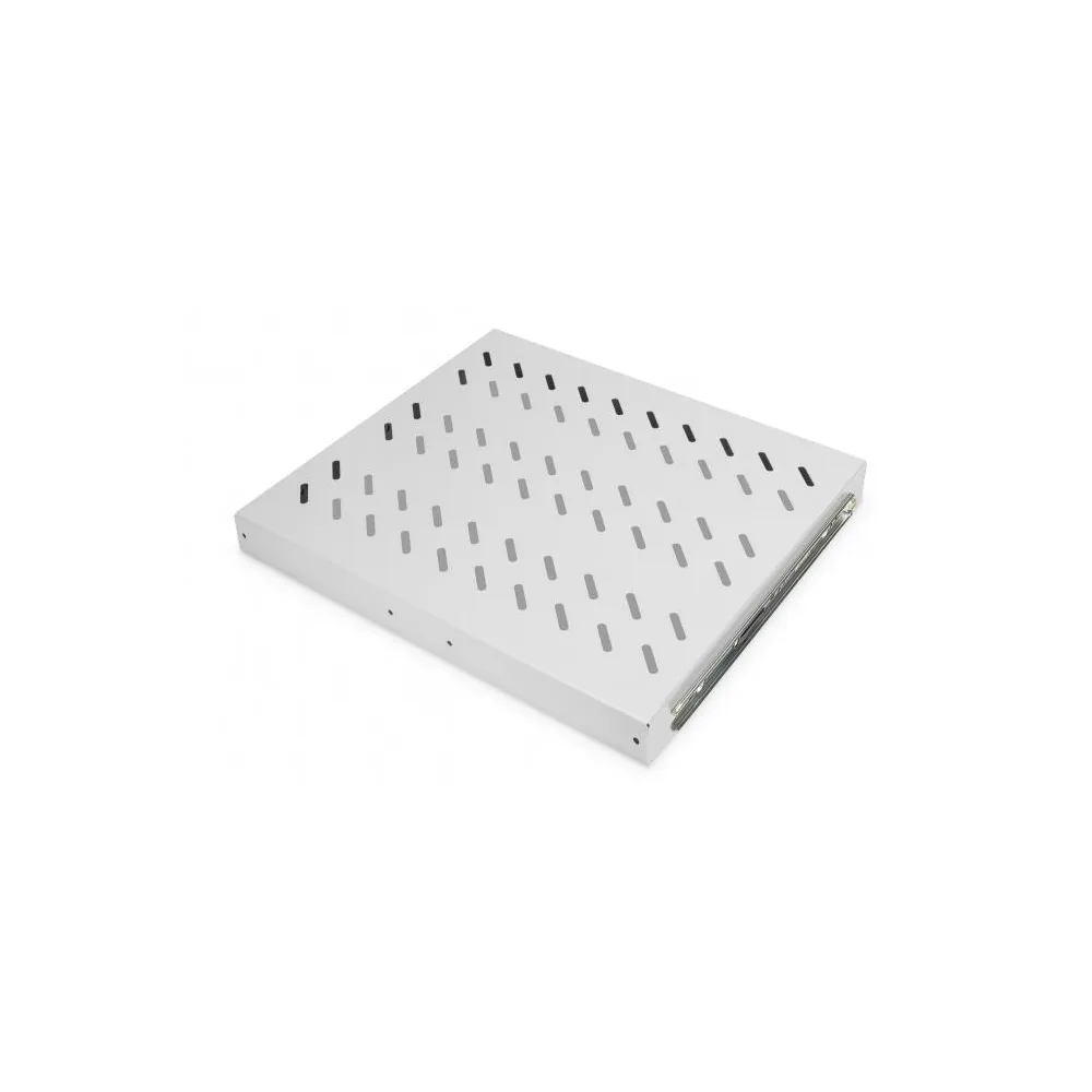 Digitus Polica na izvlacenje 483 mm (19 ), nosivost do 25 kg, 40x485x368 mm, siva