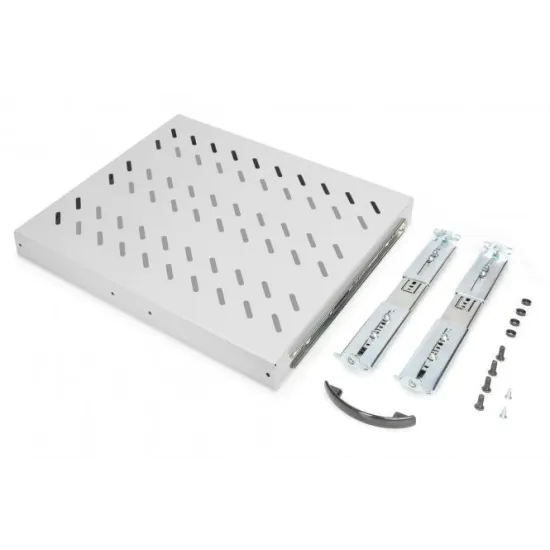 Digitus Polica na izvlacenje 483 mm (19 ), nosivost do 25 kg, 40x485x368 mm, siva