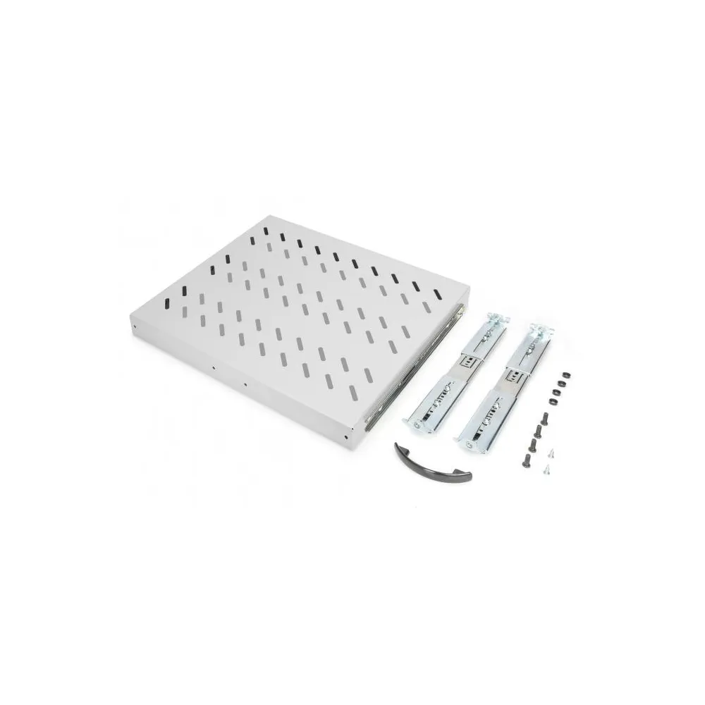 Digitus Polica na izvlacenje 483 mm (19 ), nosivost do 25 kg, 40x485x368 mm, siva