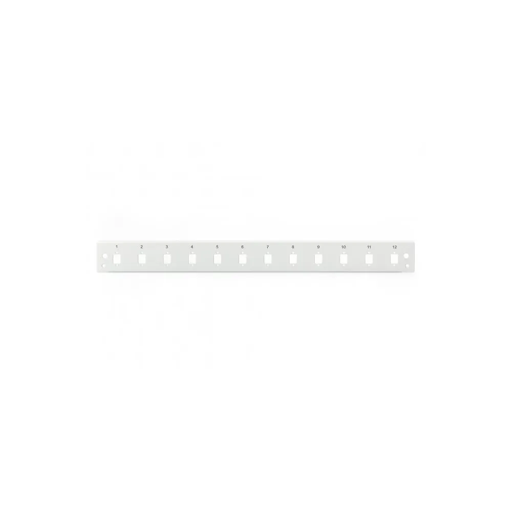 Digitus Fiber optic splice box front panel, 1U, quick lock, 12x LC DX/SC SX/E2000 SX, sivi
